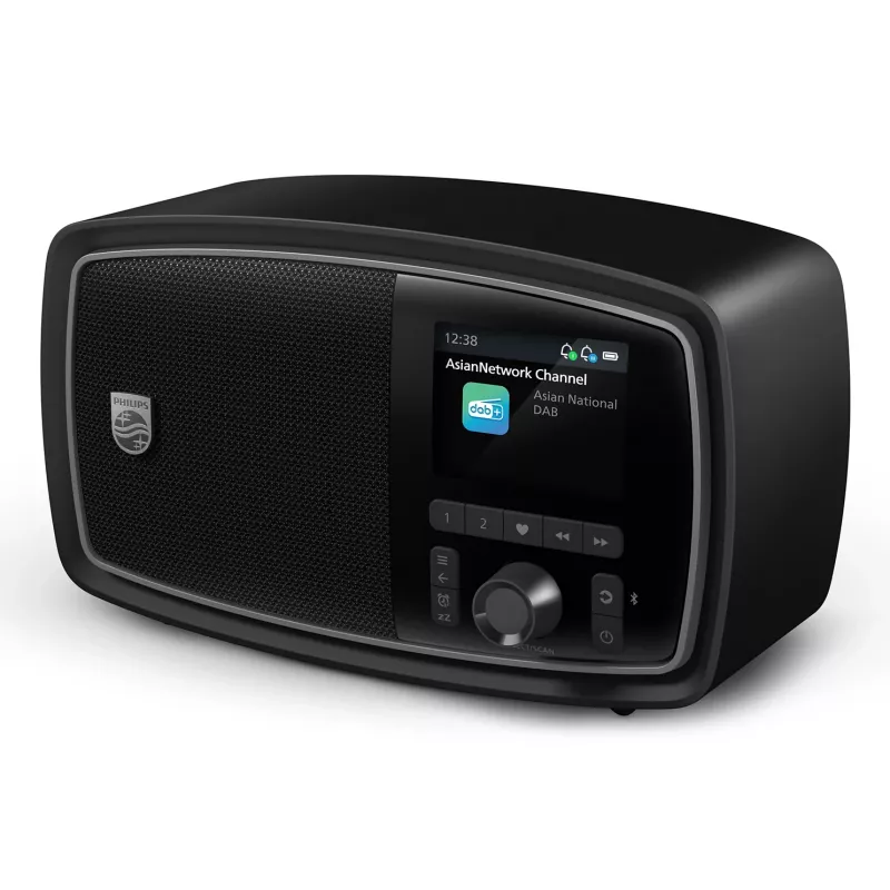 Radio portátil Philips TAV2000DB analógica y digital negra