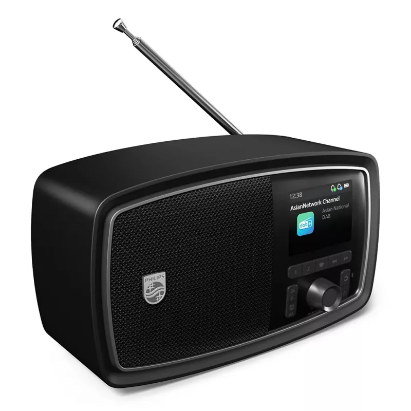 Radio portátil Philips TAV2000DB analógica y digital negra