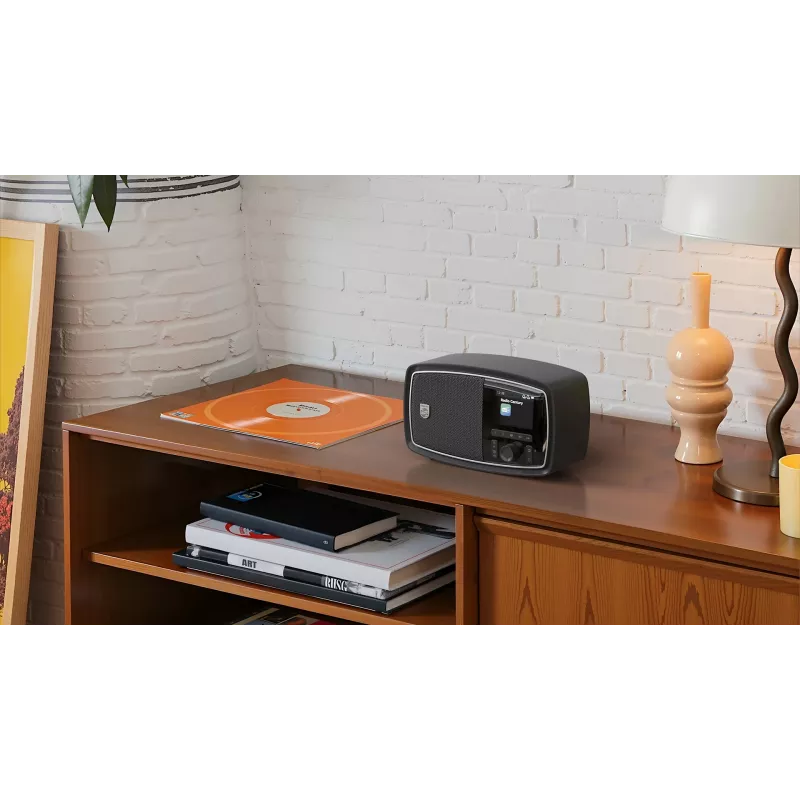 Radio portátil Philips TAV2000DB analógica y digital negra