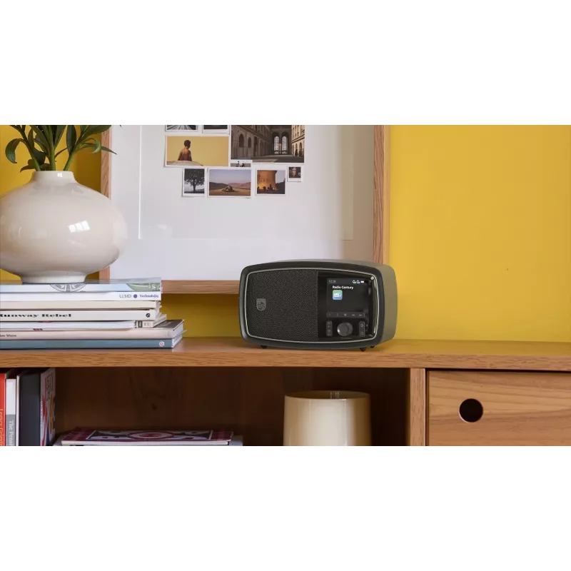 Radio portátil Philips TAV2000DB analógica y digital negra