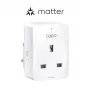 Enchufe inteligente TP-Link Tapo Mini P110M – enchufe inteligente de interior Wi‑Fi/Bluetooth, 16 A, 100–240 V, 3680 W, blanco