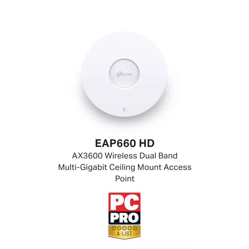 Punto de acceso TP-Link Omada AX3600 inalámbrico doble banda multi-Gigabit para montaje en techo