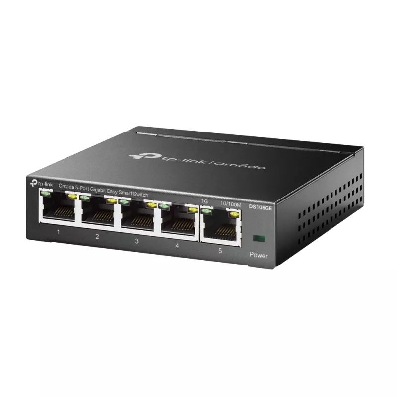 Switch de red TP-Link Omada DS105GE gestionado L2 Gigabit Ethernet (10/100/1000) negro