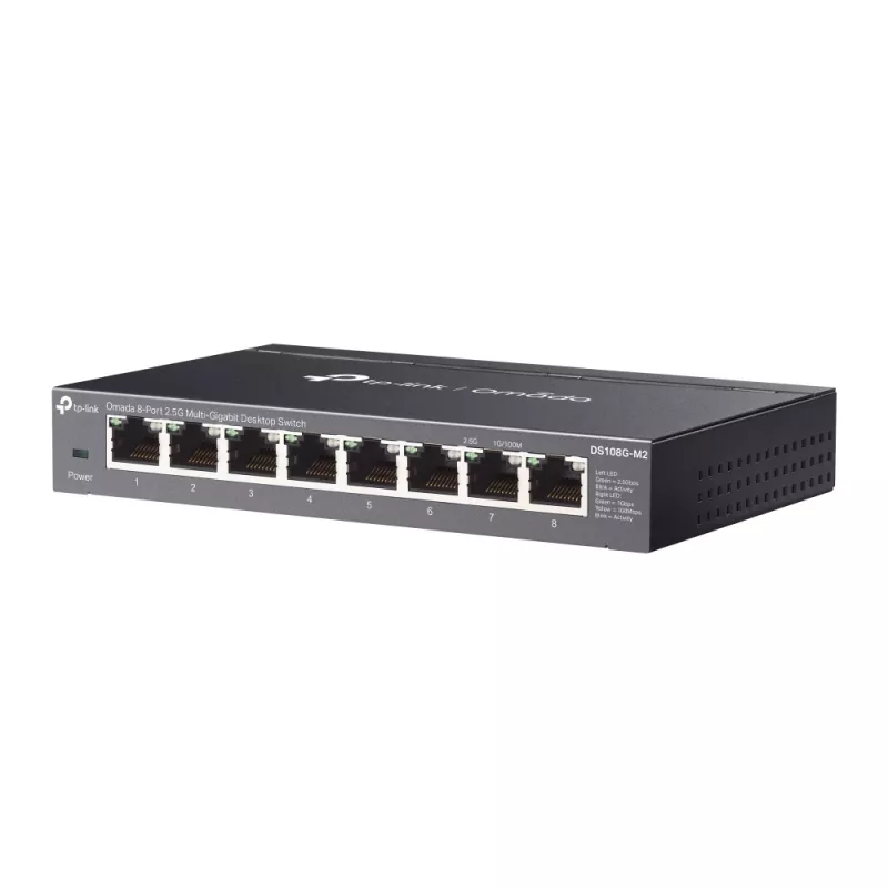 Switch de red TP-Link Omada DS108G-M2 no gestionado 2.5G Ethernet (100/1000/2500) negro