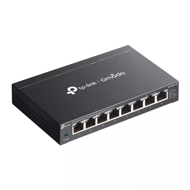 Switch de red TP-Link Omada DS108G-M2 no gestionado 2.5G Ethernet (100/1000/2500) negro