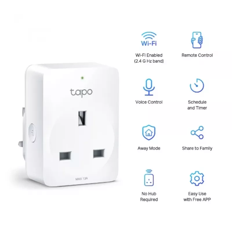 Enchufe inteligente Wi-Fi TP-Link Tapo Mini P100