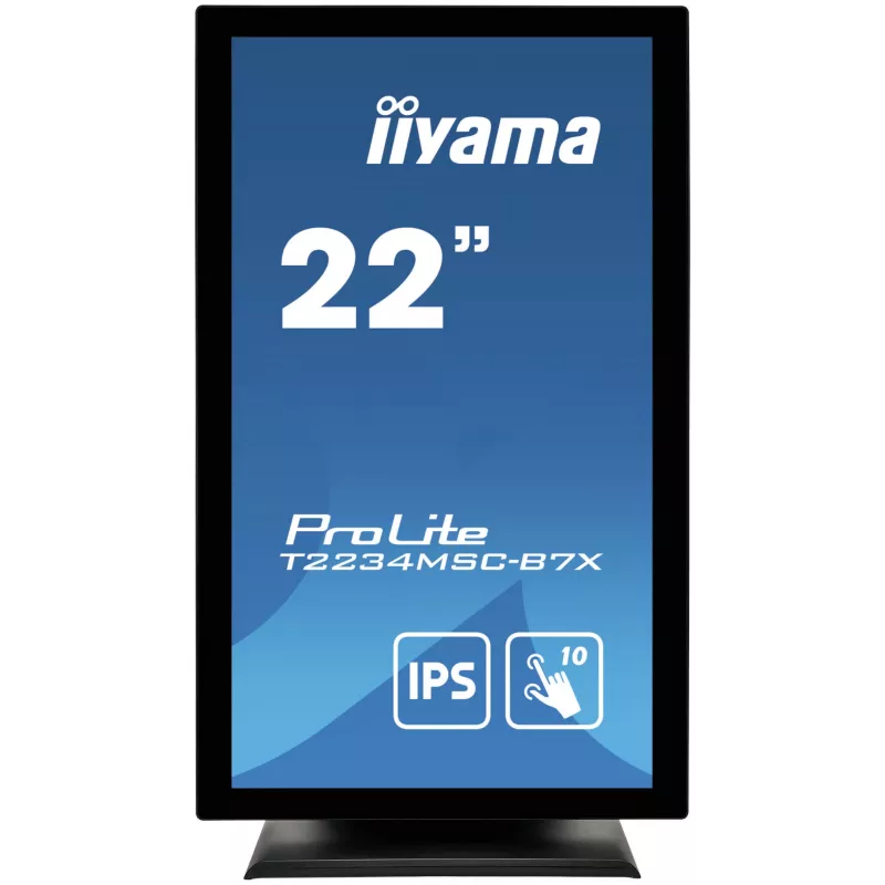 iiyama ProLite T2234MSC-B7X Monitor de ordenador 54,6 cm (21,5 inch) 1920 x 1080 píxeles Full HD Pantalla táctil Negro