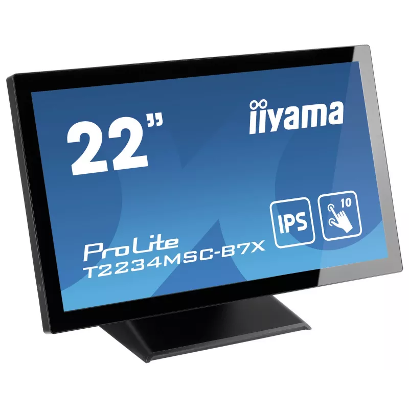iiyama ProLite T2234MSC-B7X Monitor de ordenador 54,6 cm (21,5 inch) 1920 x 1080 píxeles Full HD Pantalla táctil Negro