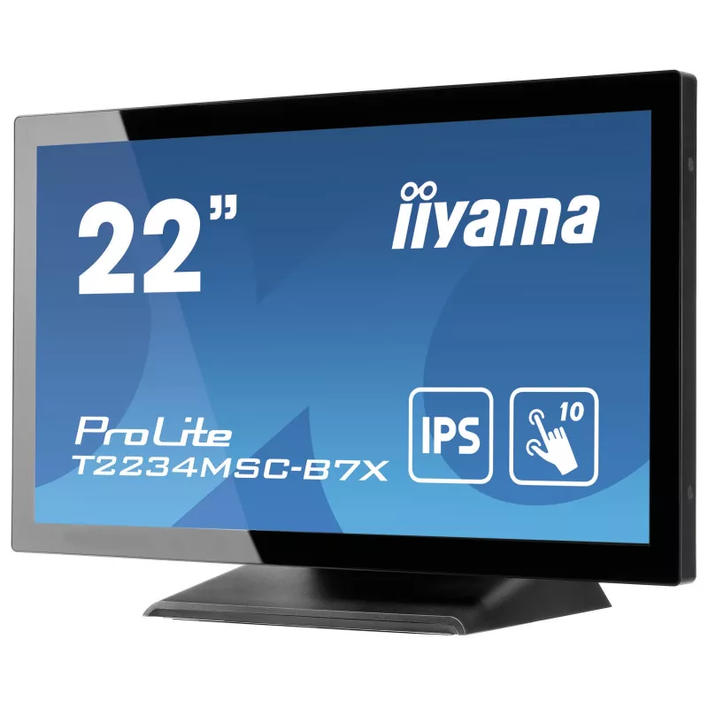 iiyama ProLite T2234MSC-B7X Monitor de ordenador 54,6 cm (21,5 inch) 1920 x 1080 píxeles Full HD Pantalla táctil Negro