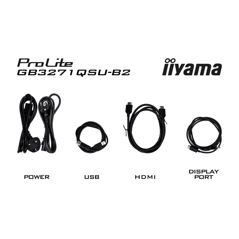 iiyama GB3271QSU-B2 Monitor de ordenador 80 cm (31,5 inch) 2560 x 1440 píxeles Quad HD LED Negro