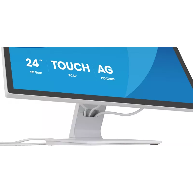 iiyama T2452MSC-W2AG Monitor de ordenador 61 cm (24 inch) 1920 x 1080 píxeles Full HD LED Pantalla táctil Blanco