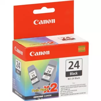 Canon BCI-24 Cartucho de tinta 2 uds. Original Negro