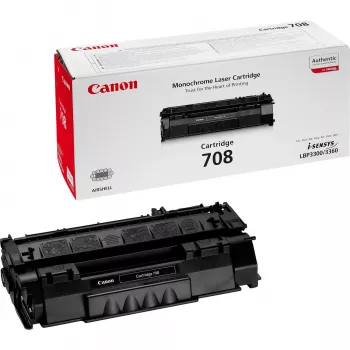 Tóner Canon 708 Negro — Tóner láser original, rendimiento ~2500 páginas