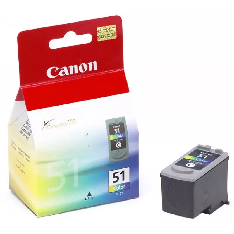Canon CL-51 Cartucho de tinta 1 ud. Original Alta capacidad (XL) Cian, Magenta, Amarillo