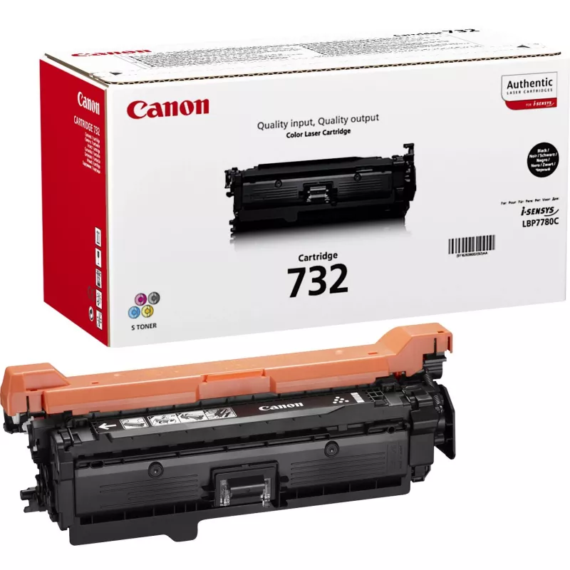 Tóner Canon 732K — Original Negro, láser, rendimiento 6100 páginas, 1 ud.