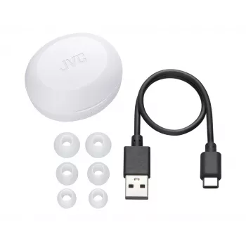 Auriculares inalámbricos in-ear JVC HA-A5T True Wireless Stereo (TWS) — Intraurales, 20–20000 Hz, Blanco
