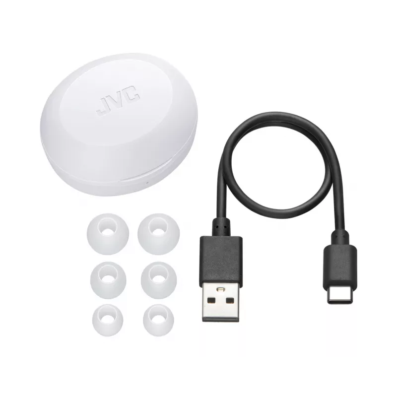 Auriculares inalámbricos in-ear JVC HA-A5T True Wireless Stereo (TWS) — Intraurales, 20–20000 Hz, Blanco