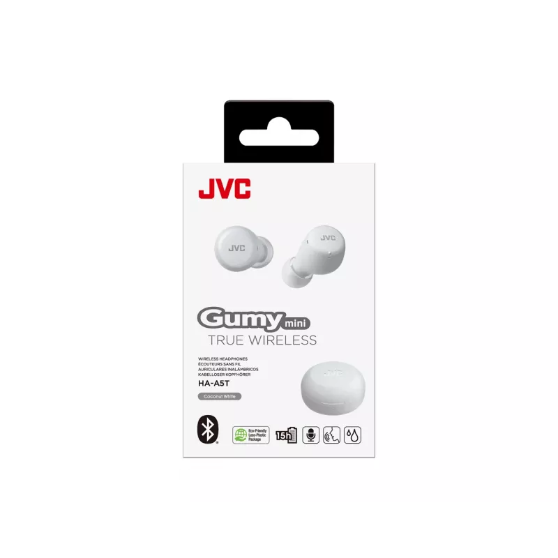 Auriculares inalámbricos in-ear JVC HA-A5T True Wireless Stereo (TWS) — Intraurales, 20–20000 Hz, Blanco