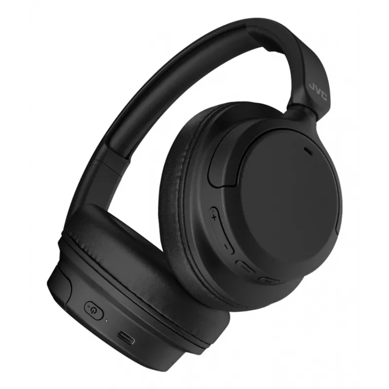 Auriculares over-ear JVC con cancelación de ruido, Auriculares con micrófono, Inalámbricos, Diadema, Llamadas/Música, USB Type-C, Bluetooth, Negro