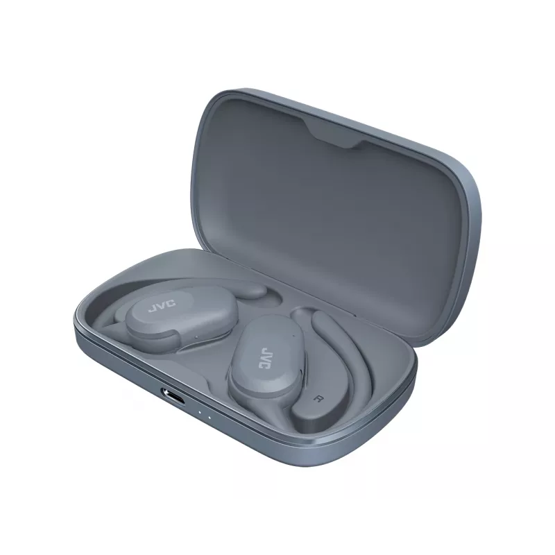 Auriculares con micrófono JVC HA-NP40T True Wireless Stereo (TWS) In-ear con gancho para la oreja Bluetooth, 20–20000 Hz, 10 m, Gris