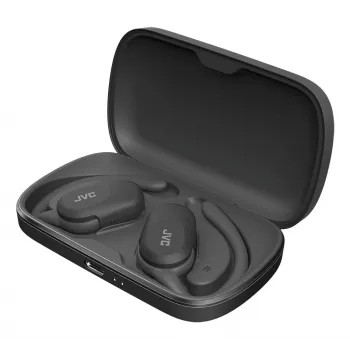 Auriculares con micrófono JVC HA-NP40T True Wireless Stereo TWS Gancho para la oreja Bluetooth Negro, 20–20000 Hz, 10 m