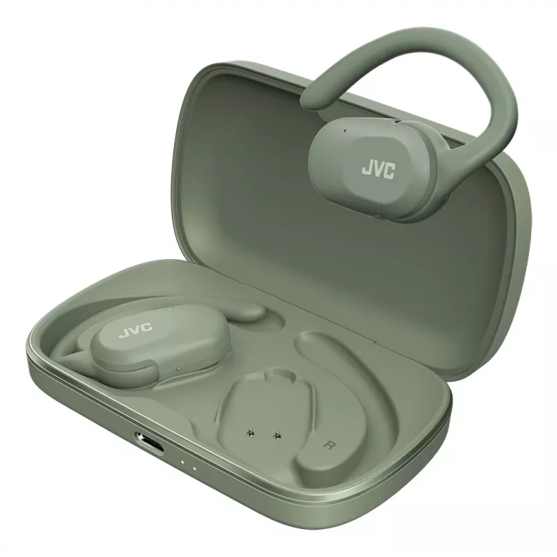 Auriculares con micrófono JVC HA-NP40T True Wireless Stereo (TWS) Gancho para la oreja Llamadas/Música Bluetooth Verde