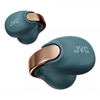 Auriculares con micrófono JVC HA-NP1T True Wireless Stereo (TWS) Pinza para la oreja Para llamadas/música USB Type-C Bluetooth Azul, Dorado