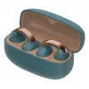Auriculares con micrófono JVC HA-NP1T True Wireless Stereo (TWS) Pinza para la oreja Para llamadas/música USB Type-C Bluetooth Azul, Dorado