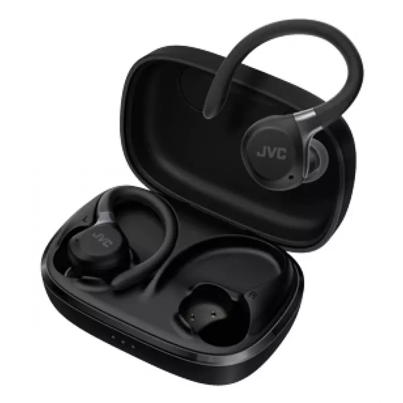 Auriculares/auriculares con micrófono JVC HA-EC75T-B-U Inalámbricos Gancho para la oreja Deportivos Bluetooth Negro