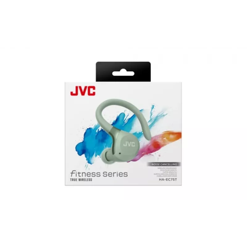 Auriculares/auriculares con micrófono JVC HA-EC75T-G-U Inalámbricos Gancho para la oreja Deportivos Bluetooth Verde