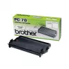 Cartucho de fax Brother PC70 — Negro, 140 páginas, compatible con FAXT72/74/76/78/7 Plus/92/94/96/98