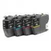 Cartucho de tinta Brother LC421XLVALDR 4 uds. original negro, cian, magenta, amarillo