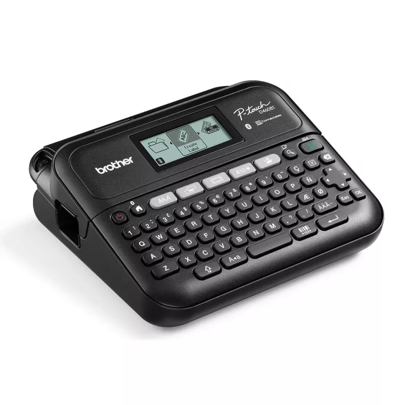 Impresora de etiquetas Brother PT-D460BTVP transferencia térmica 180 x 180 DPI 30 mm/s con cable e inalámbrica TZe Bluetooth QWERTY