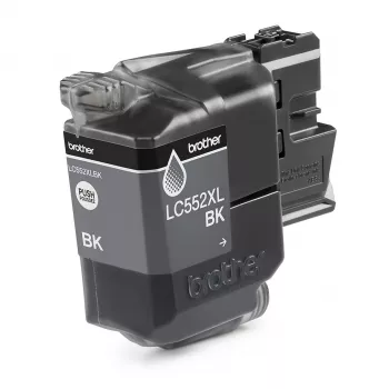 Cartucho de tinta Brother LC552XLBK Original Negro Tinta pigmentada, pack individual, rendimiento aprox. 3000 páginas