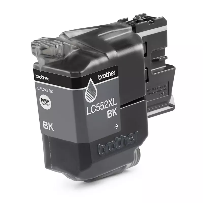 Cartucho de tinta Brother LC552XLBK Original Negro Tinta pigmentada, pack individual, rendimiento aprox. 3000 páginas