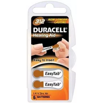Duracell DA312 pila doméstica pila de un solo uso zinc-aire