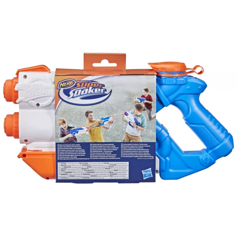 Nerf Super Soaker Twin Tide, bláster de juguete, multicolor, 6 años