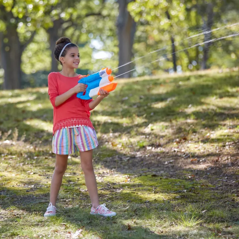 Nerf Super Soaker Twin Tide, bláster de juguete, multicolor, 6 años