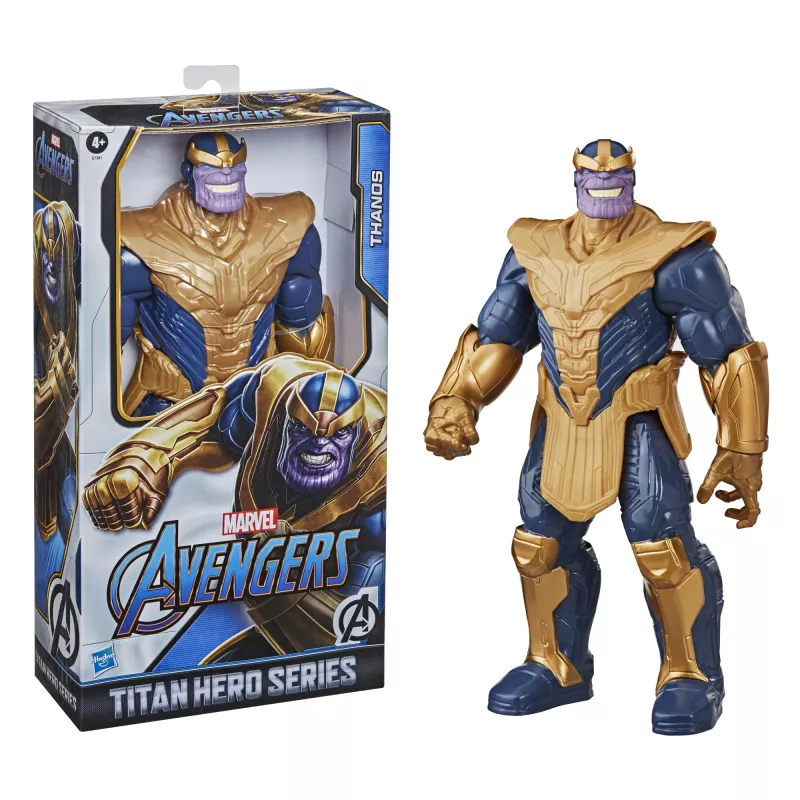 Figura de acción Marvel Avengers Blast Gear Deluxe Thanos, 4 años, Azul, Amarillo