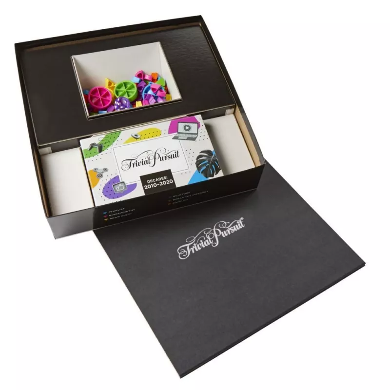 Juego de mesa Hasbro Gaming Trivial Pursuit décadas 2010 a 2020 trivia