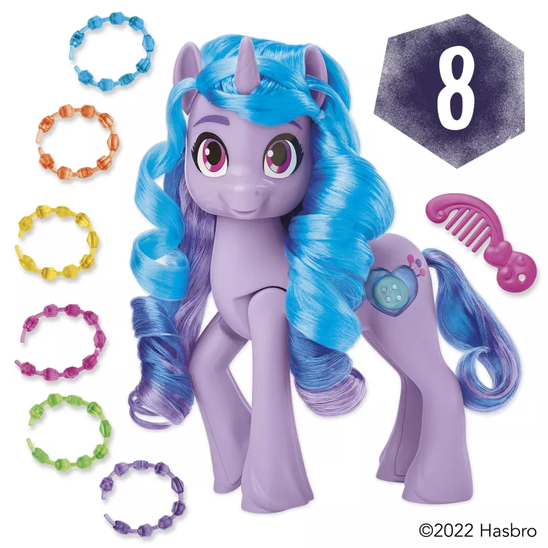 My Little Pony See Your Sparkle Izzy Moonbow, niña, 5 años, efectos de luz, con sonido