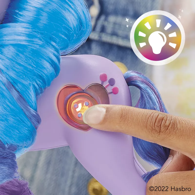 My Little Pony See Your Sparkle Izzy Moonbow, niña, 5 años, efectos de luz, con sonido