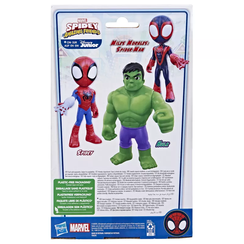 Marvel Spidey y sus sorprendentes amigos – Supersized Hulk, 3 años, multicolor, plástico
