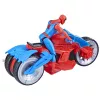 Marvel Spider-Man Spider-Man Web Blast Cycle set de juego infantil con figura de acción articulada de Spider-Man