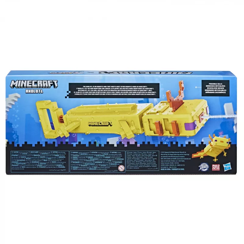 Hasbro Axolotl, pistola de agua, Naranja, Blanco, Amarillo, 8 años, 1 ud.