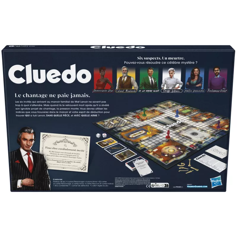 Juego de mesa Hasbro Gaming Cluedo Detective 8+ 45 min