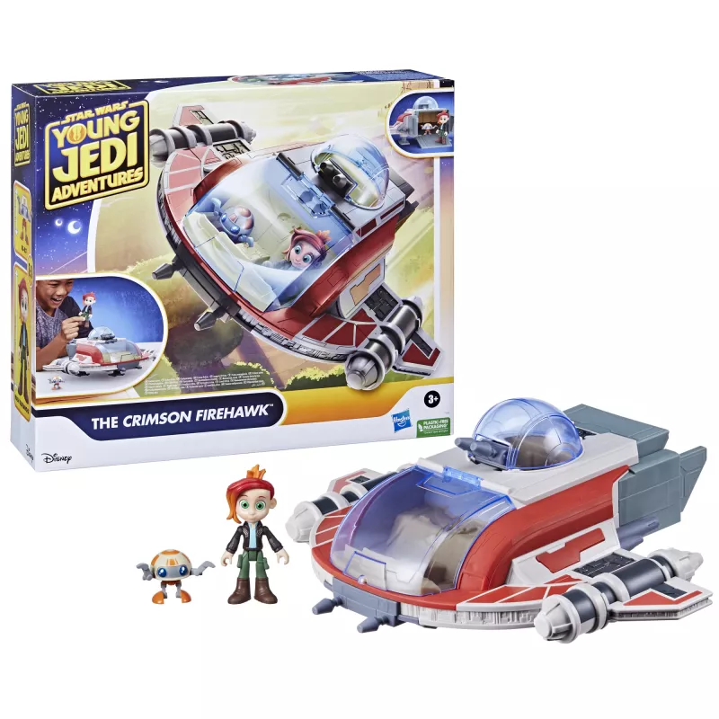 Star Wars The Crimson Firehawk nave y figuras de acción, juguete, juguete preescolar (17