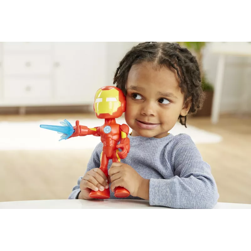 Marvel Spidey y sus Super Amigos – Figura sobredimensionada de Iron Man, 3 años, Marvel, rojo, amarillo