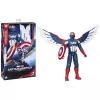 Figura de acción AVENGERS Captain America Deluxe Movie Titan Figura 30 cm — figura de colección de 30 cm