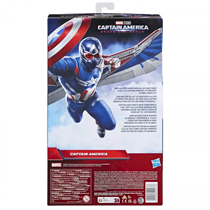Figura de acción AVENGERS Captain America Deluxe Movie Titan Figura 30 cm — figura de colección de 30 cm
